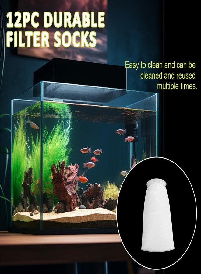 MCCKLE Filter Sock 4 Inch Ring, Filter Socks for Saltwater Aquarium by 9 Inch Long, 200 Micron Aquarium Filter Sock for Fish Tank Sump Saltwater Freshwater Aquariums (12 Pack) - Image 5